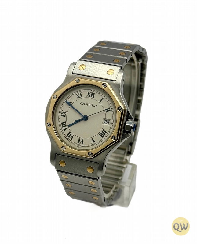 Cartier Santos Octagon Ronde Steel Gold