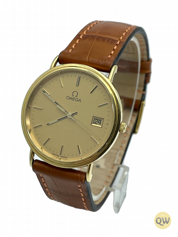Omega DeVille Prestige solid 18K gold