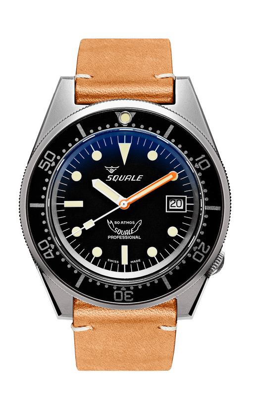 Squale 1521 Black Polished