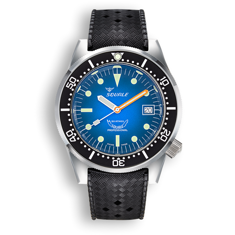 Squale 1521 Blue Ray Rubber 