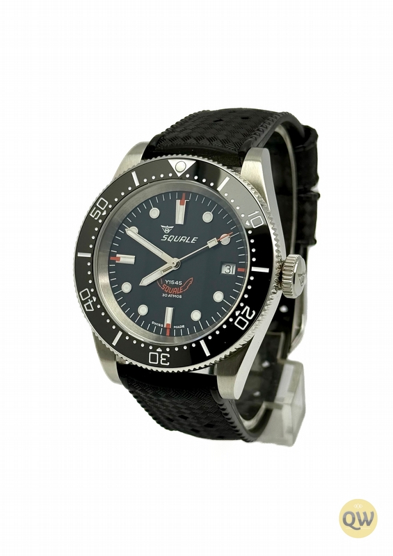 Squale 1545 Black Rubber