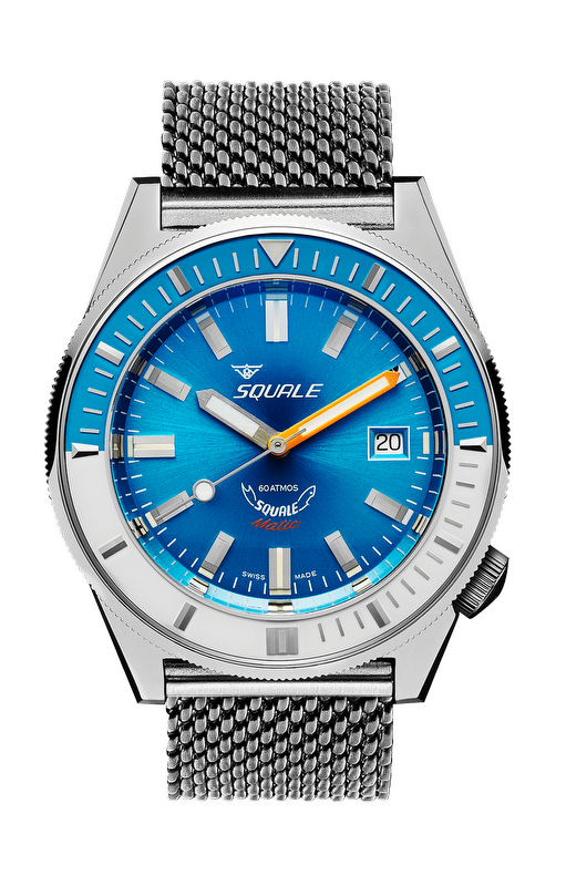 Squale Matic Light Blue Mesh