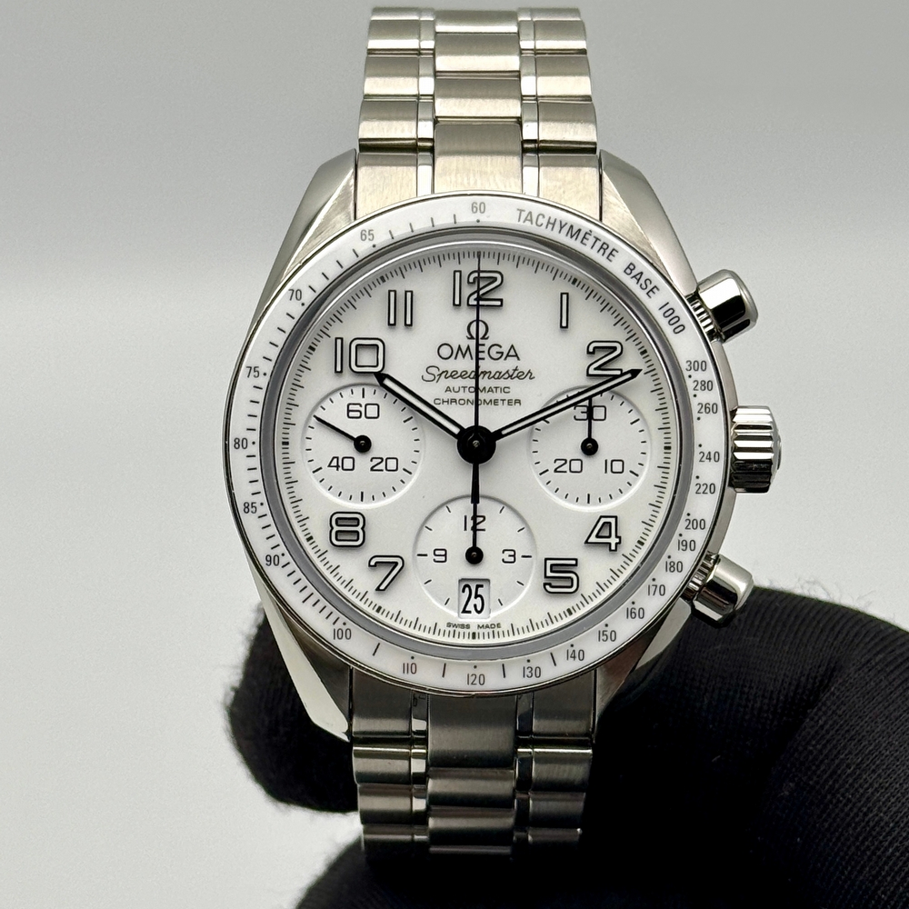  Omega Speedmaster Date 38 White 