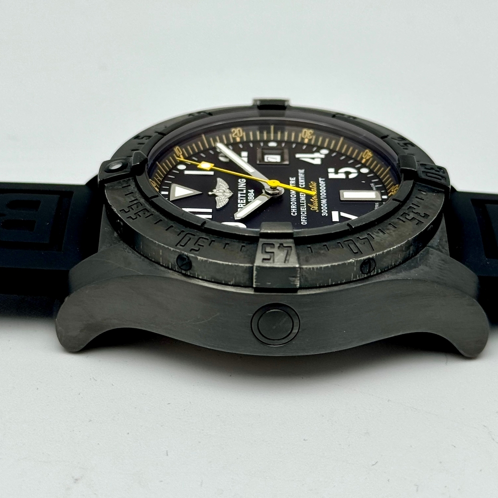 BREITLING AVENGER SEAWOLF BLACK AND YELLOW AUTOMATIC
