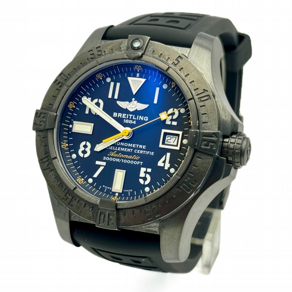 BREITLING AVENGER SEAWOLF BLACK AND YELLOW AUTOMATIC