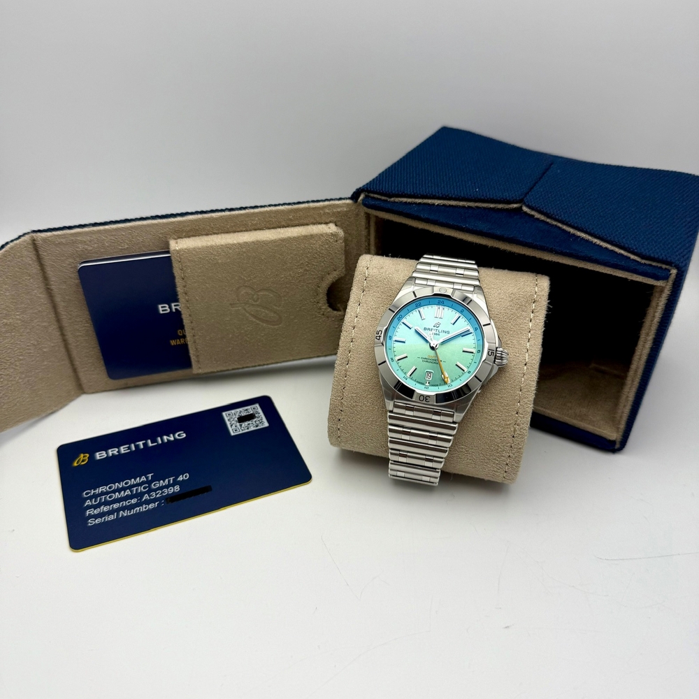 Breitling Chronomat Turquoise GMT 40
