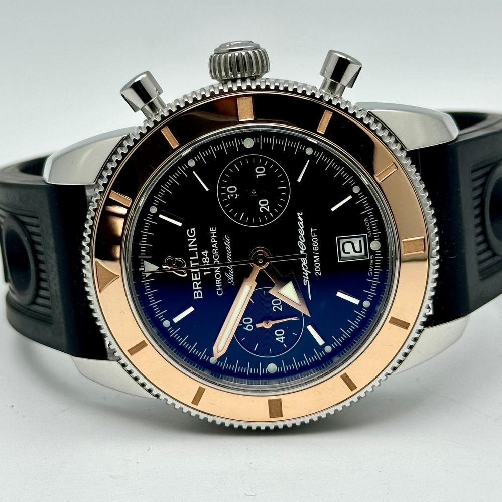 Breitling superocean gold bezel outlet