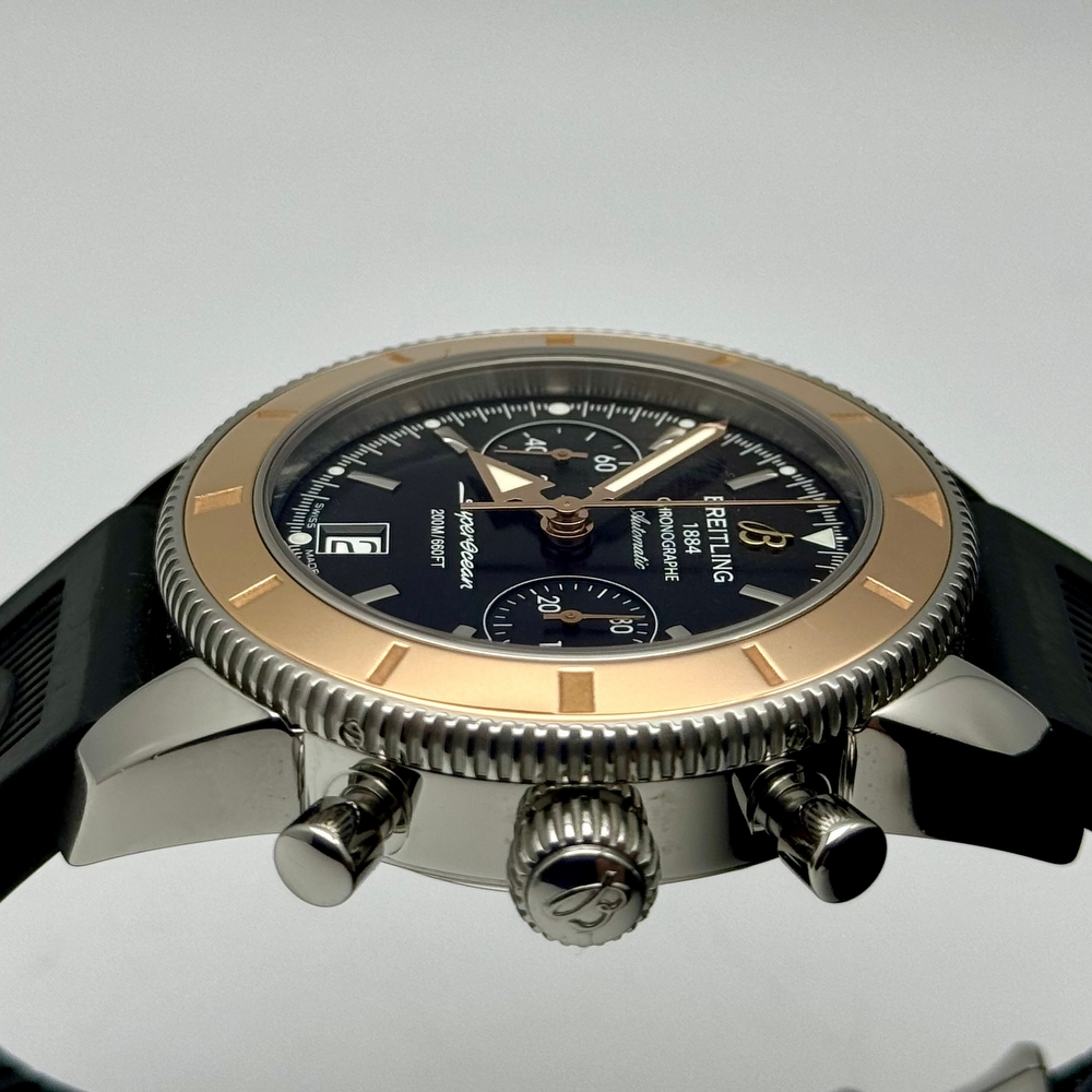 Breitling SuperOcean Heritage Chrono Gold Bezel 