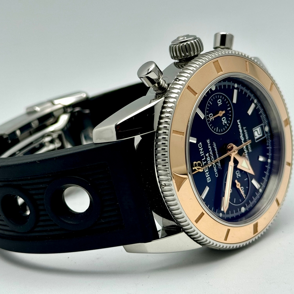 Breitling SuperOcean Heritage Chrono Gold Bezel