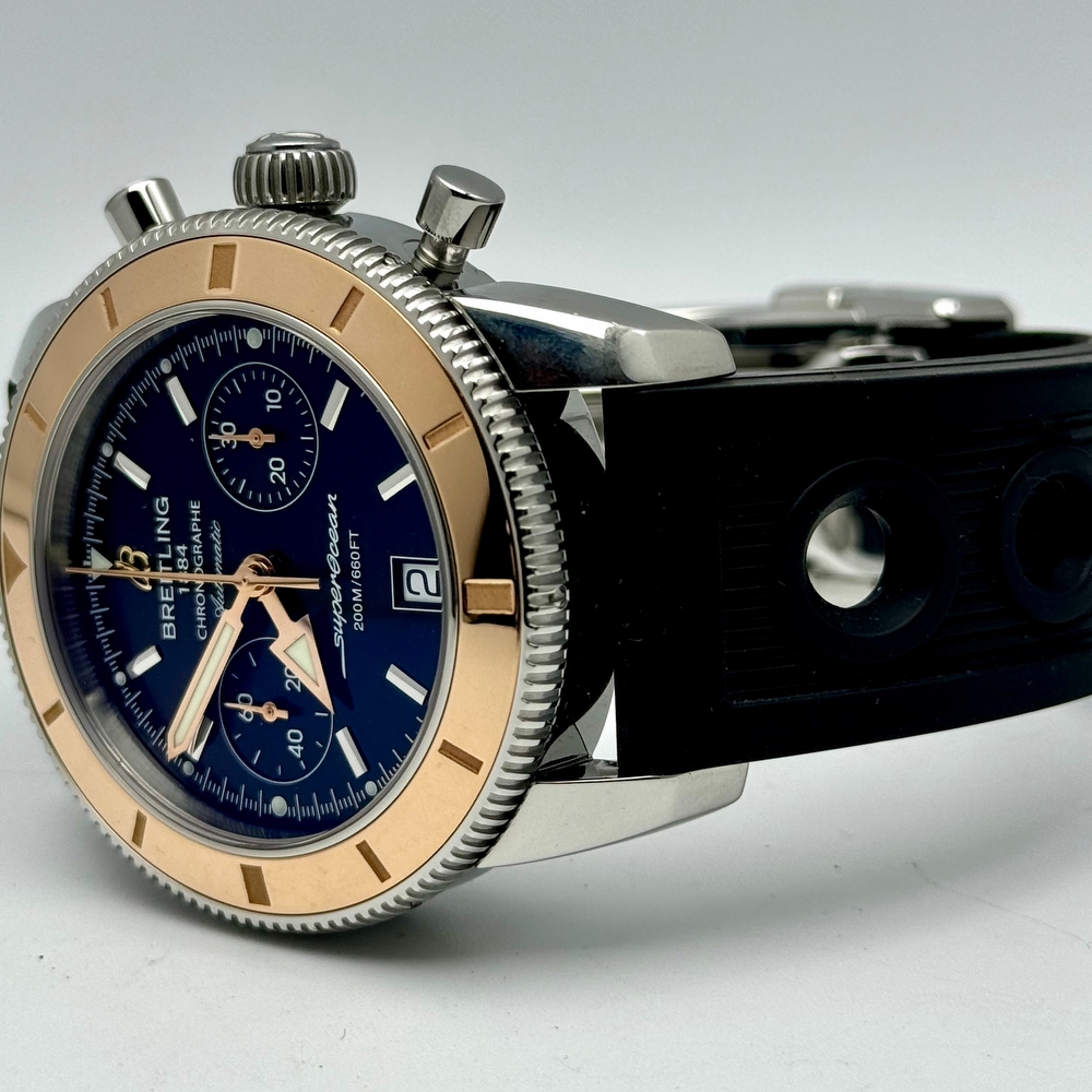 Breitling superocean gold bezel clearance