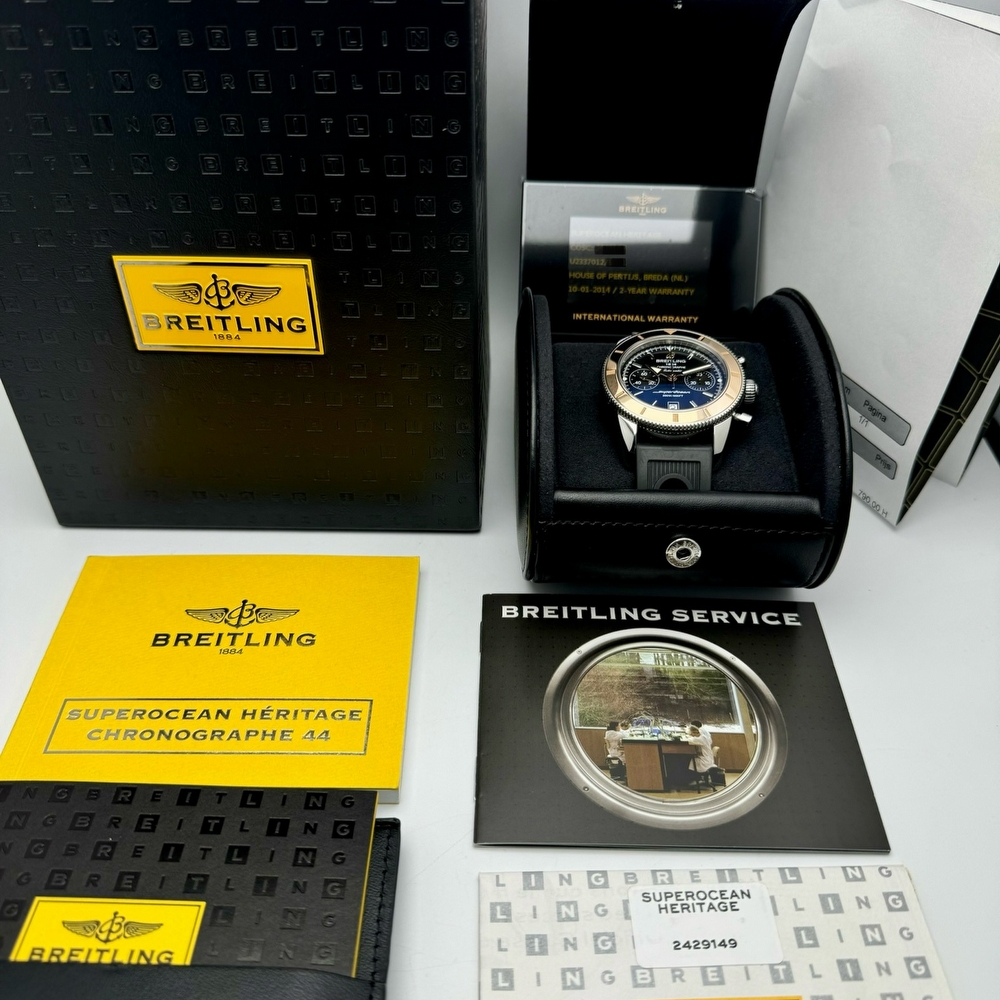Breitling SuperOcean Heritage Chrono Gold Bezel 