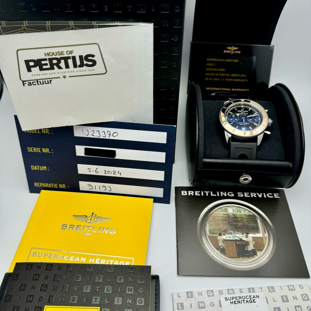 Breitling SuperOcean Heritage Chrono Gold Bezel 