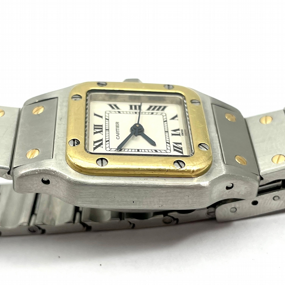 Cartier Santos Galbee Gold Steel Automatic Ladies 24mm