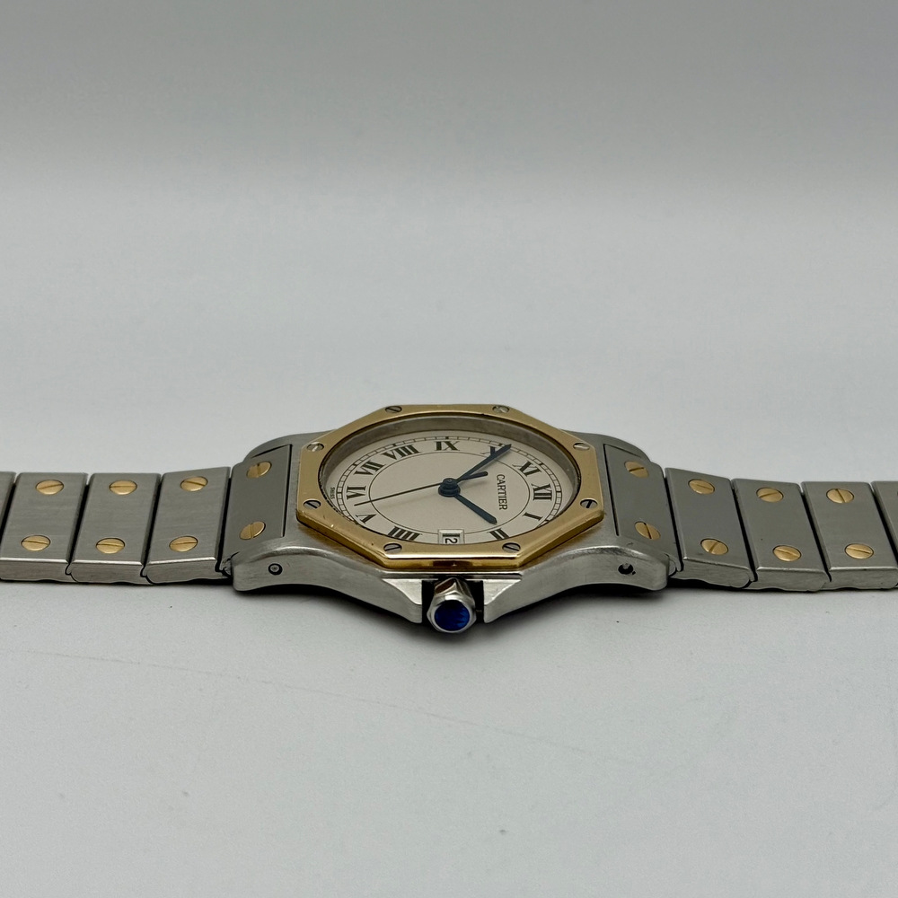 Cartier Santos Octagon Ronde Steel Gold