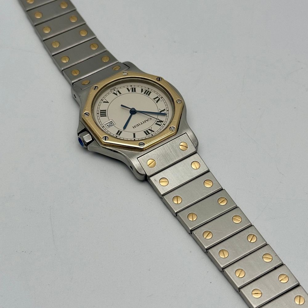 Cartier Santos Octagon Ronde Steel Gold