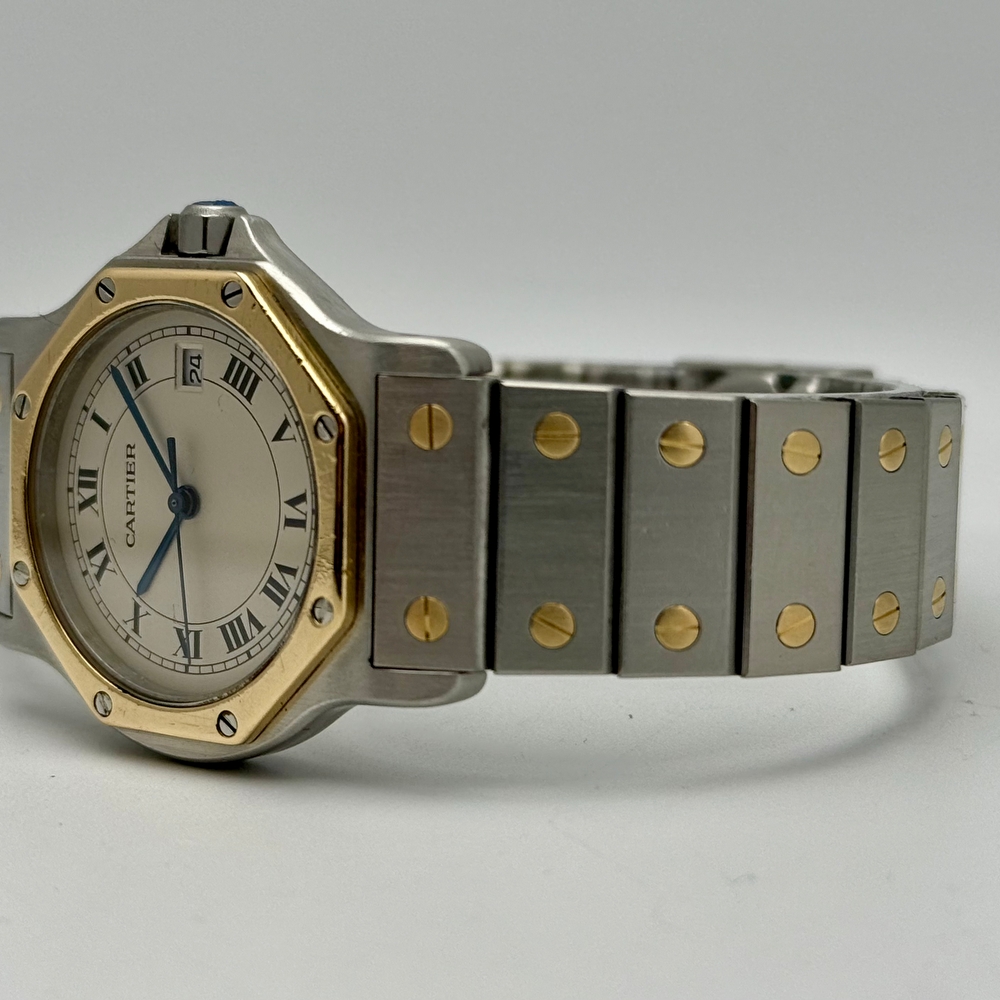 Cartier Santos Octagon Ronde Steel Gold