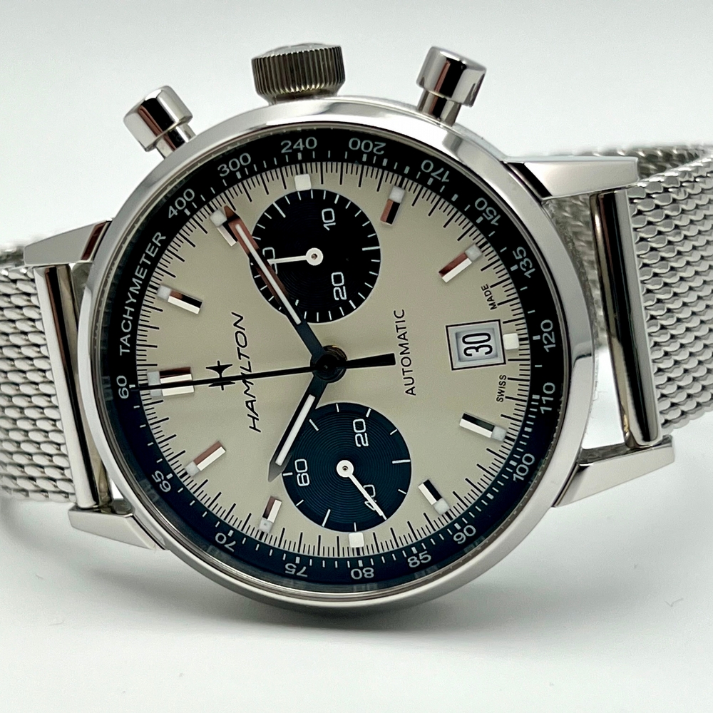 Hamilton Intra-Matic Chronograph Panda Dial 