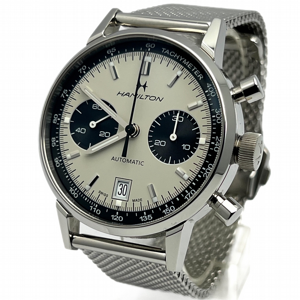 Hamilton Intra-Matic Chronograph Panda Dial 