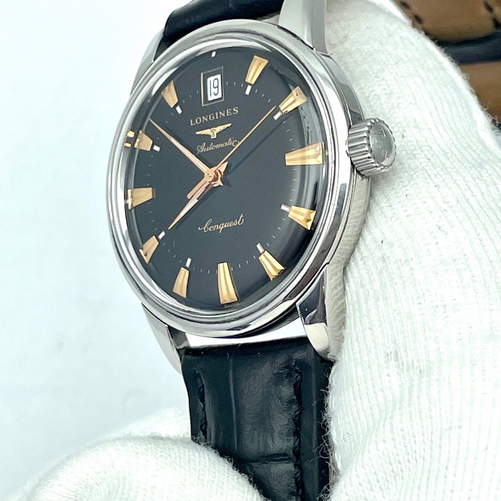 Longines Conquest Heritage black dial 