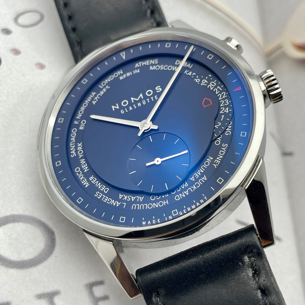 Nomos Zurich World Time Midnight Blue             