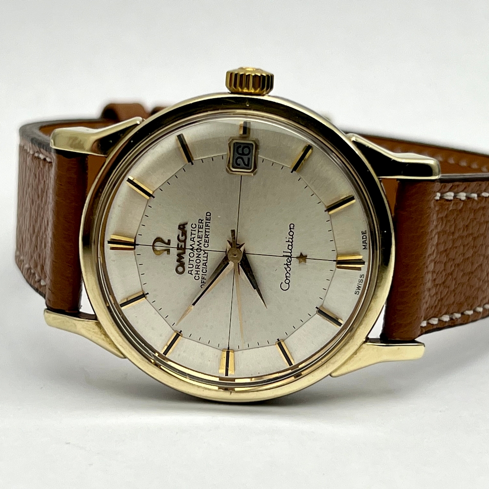 Omega Constellation Pie Pan Cross Hair 