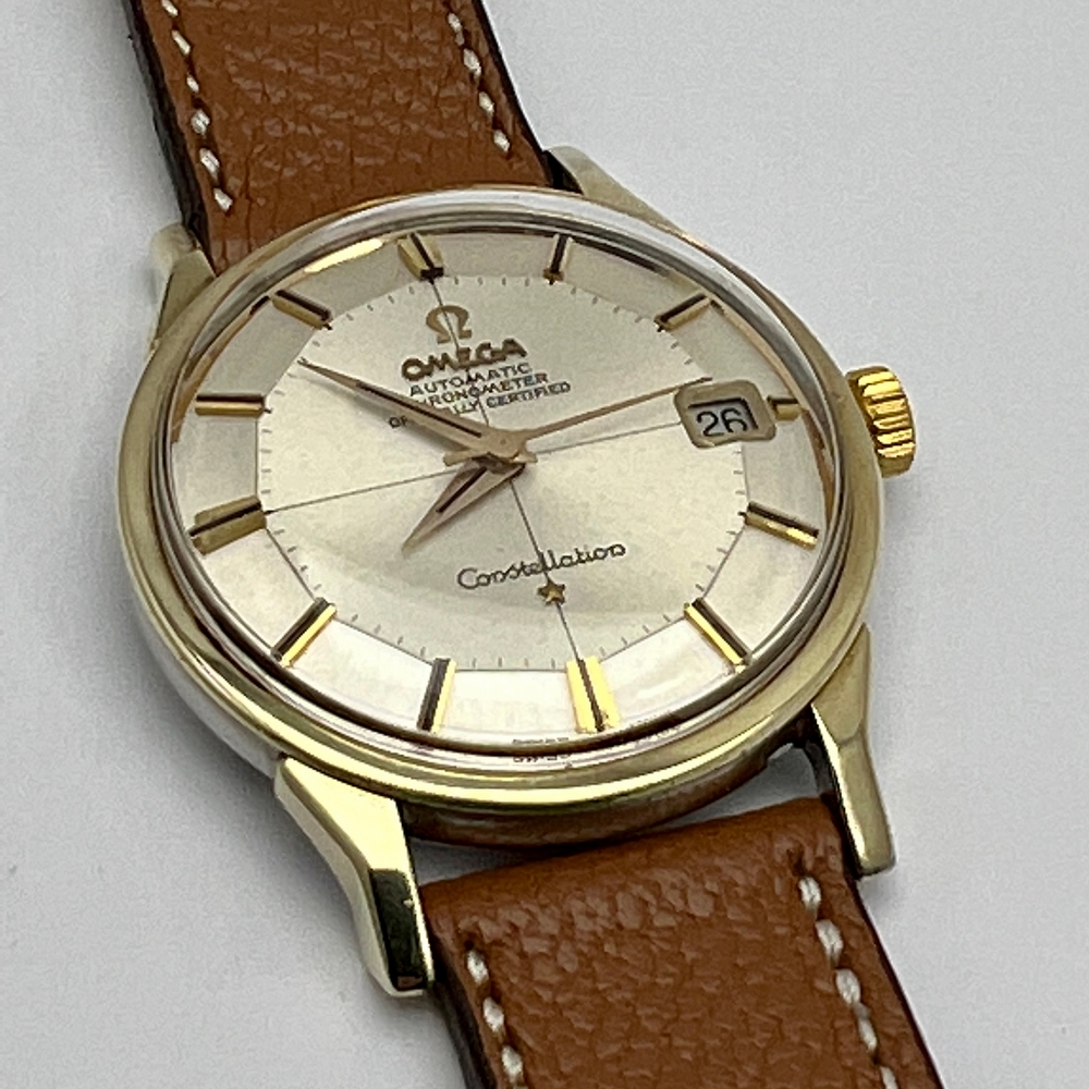 Omega Constellation Pie Pan Cross Hair 