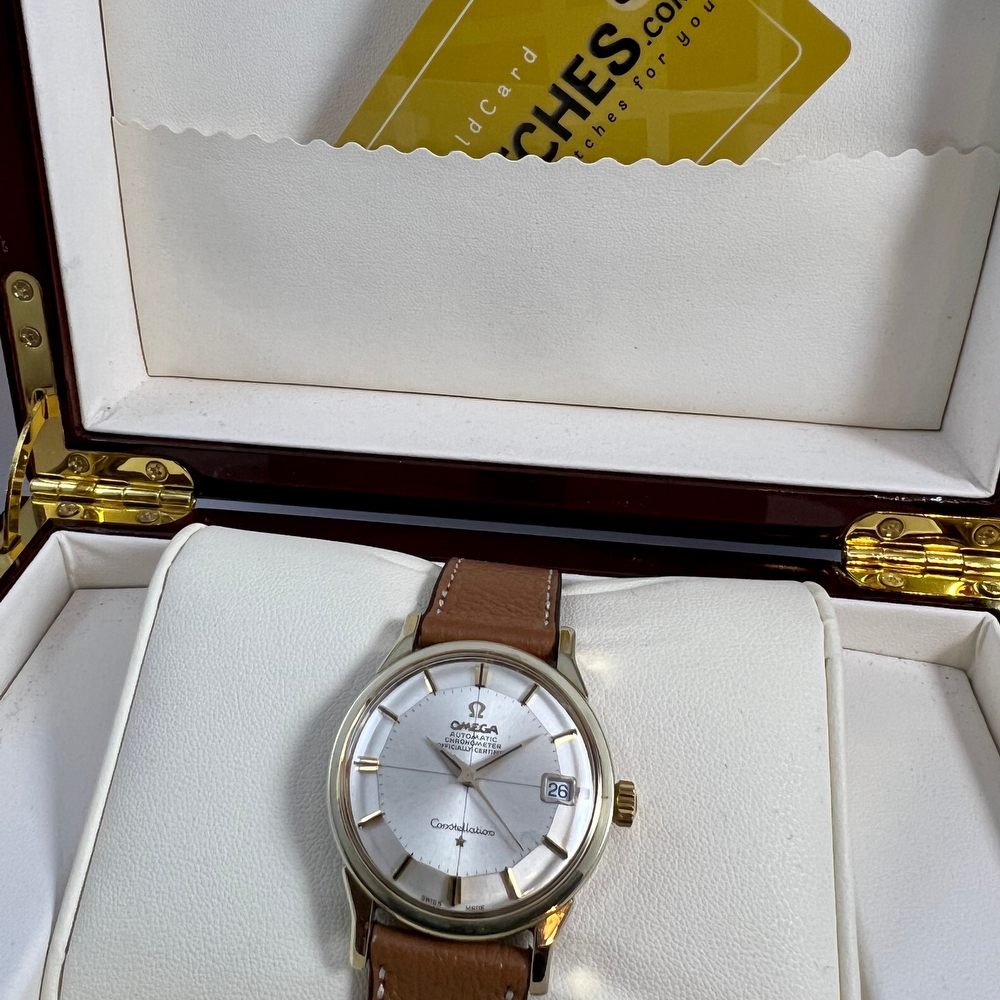 Omega Constellation Pie Pan Cross Hair 