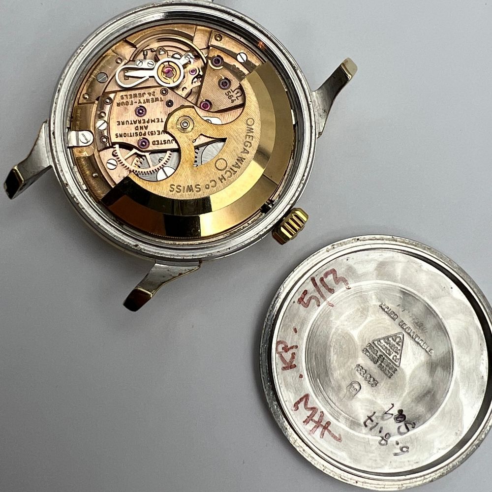 Omega Constellation Pie Pan Cross Hair 