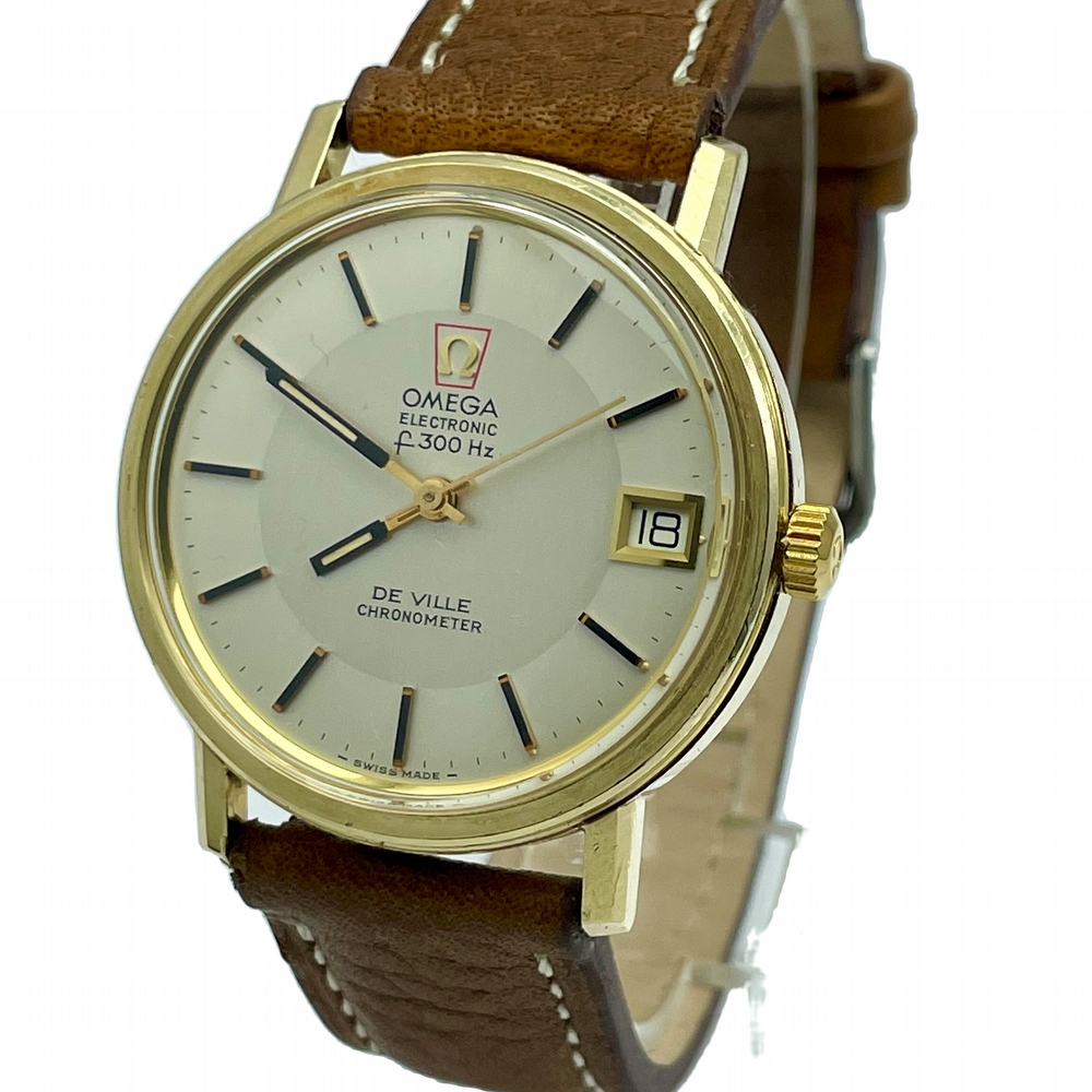 1972 Omega De Ville Electronic F 300Hz (Ref. 198.0032) 14K Gold Fille