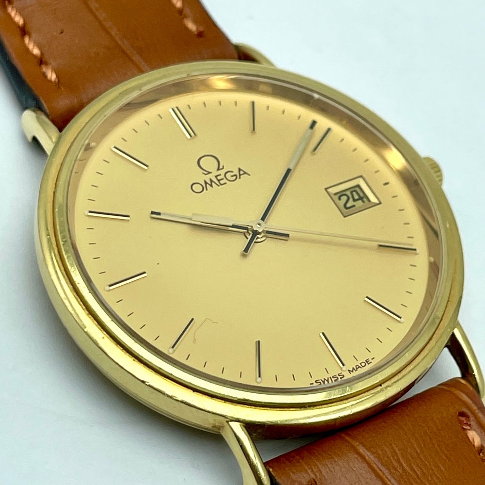 Omega DeVille Prestige solid 18K gold