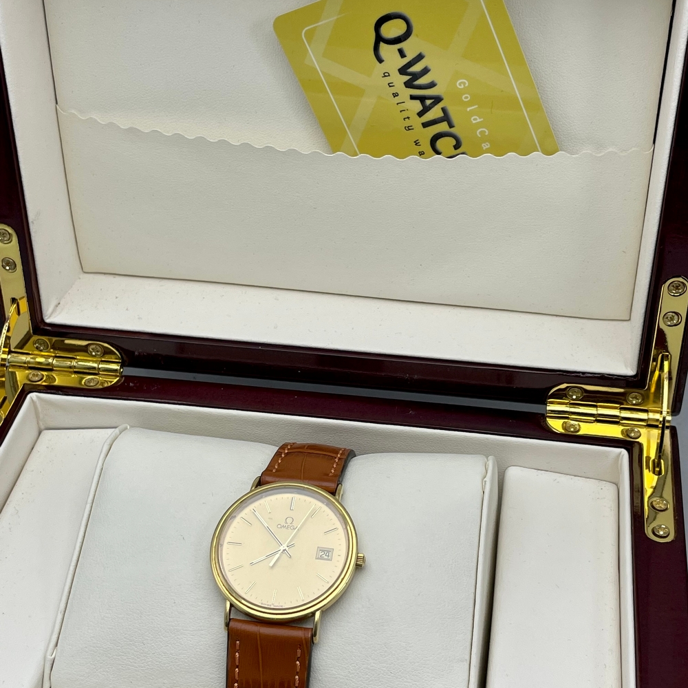 Omega DeVille Prestige solid 18K gold