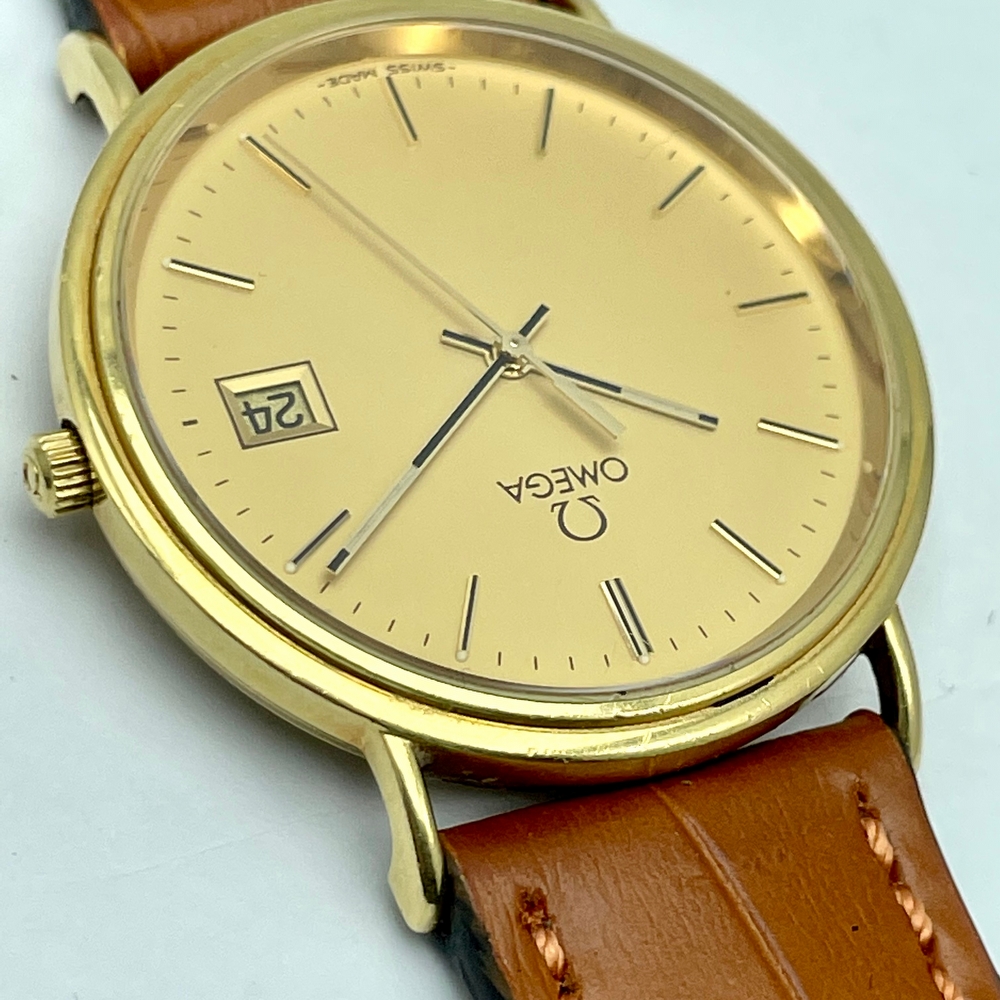 Omega DeVille Prestige solid 18K gold