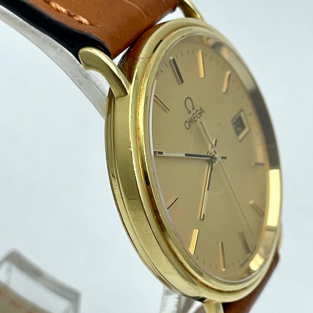 Omega DeVille Prestige solid 18K gold