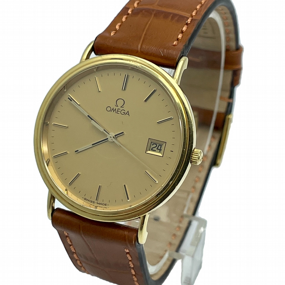 Omega DeVille Prestige solid 18K gold