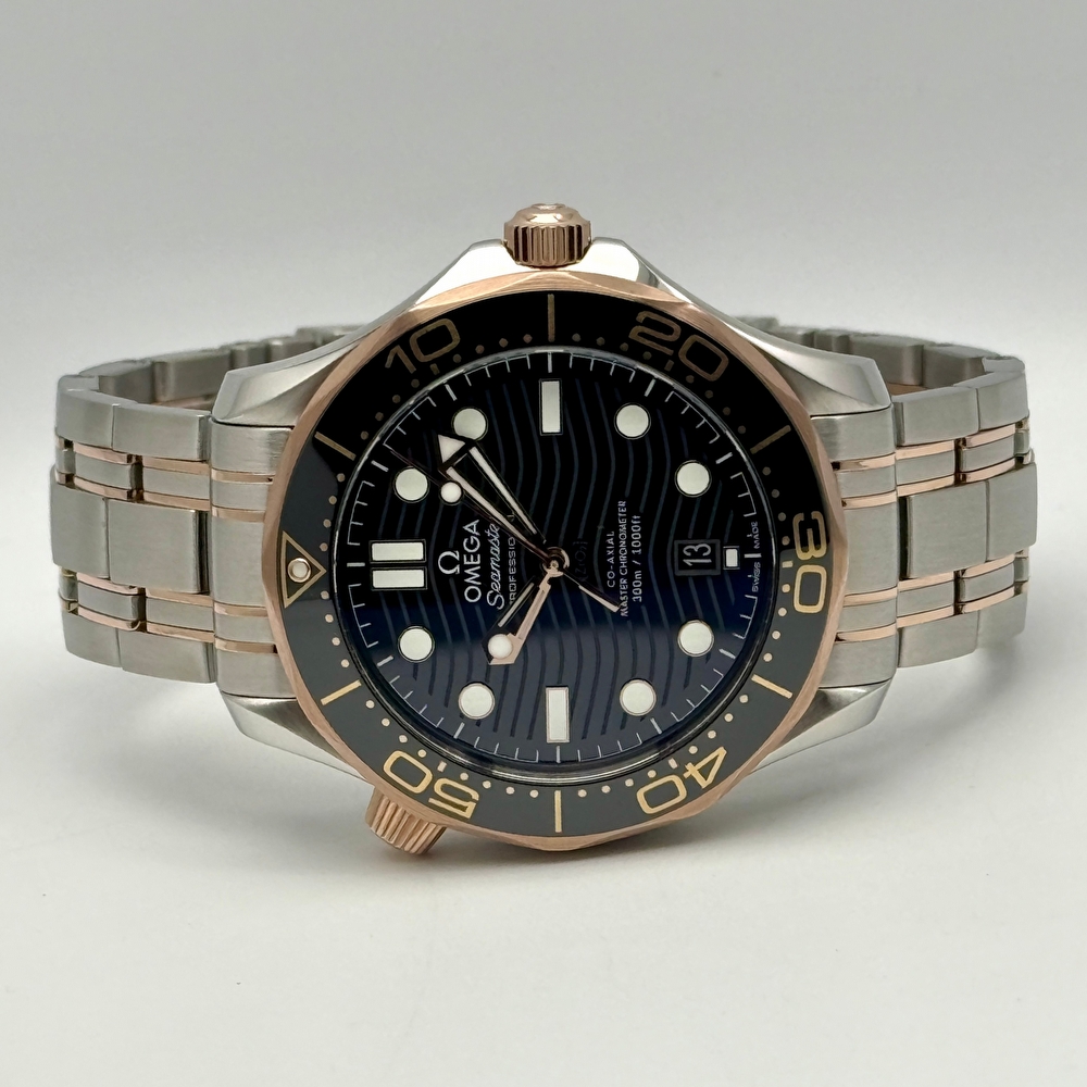 Omega Seamaster Diver 300M Co-Axial Master Chronometer Steel & Sedna Gold