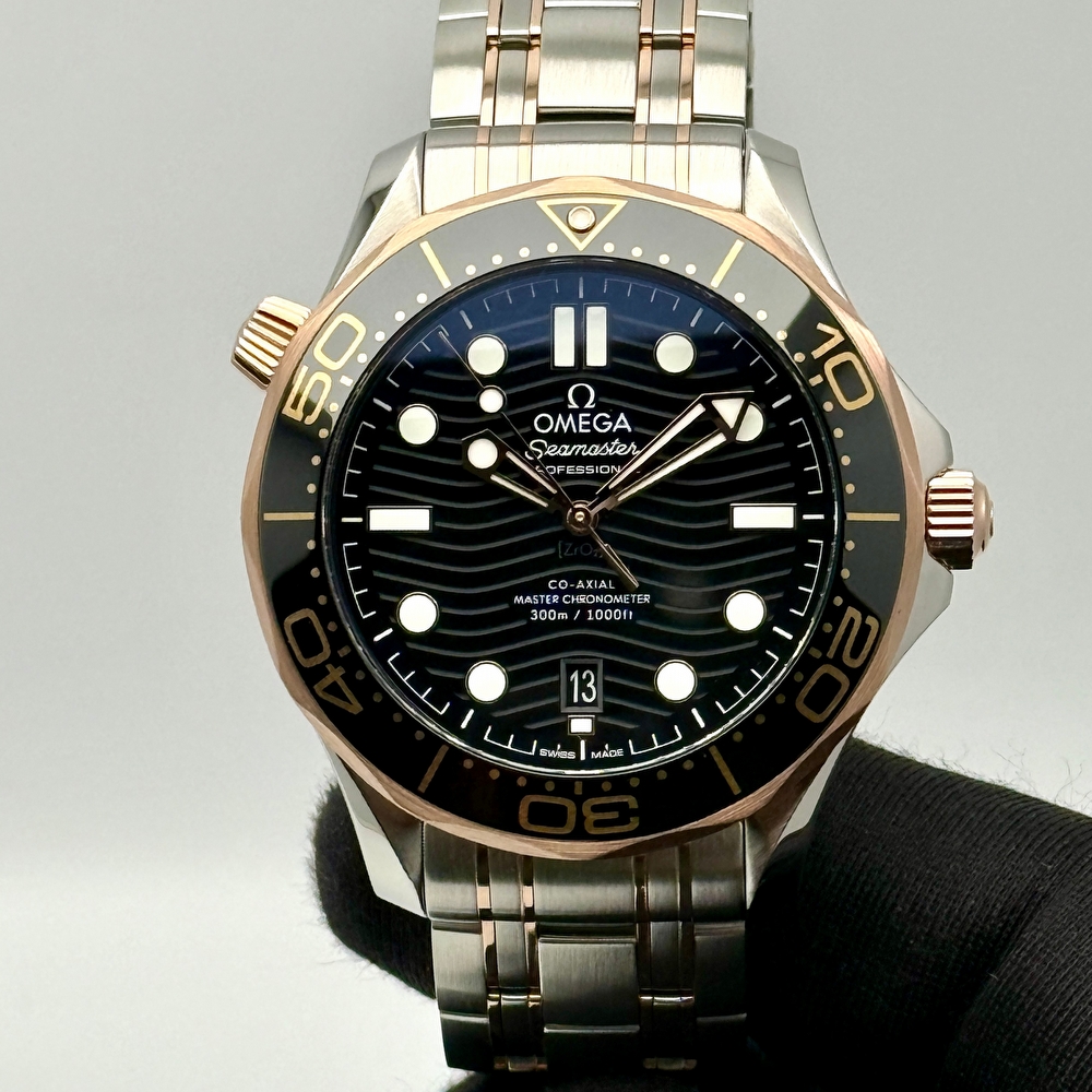Omega Seamaster Diver 300M Co-Axial Master Chronometer Steel & Sedna Gold
