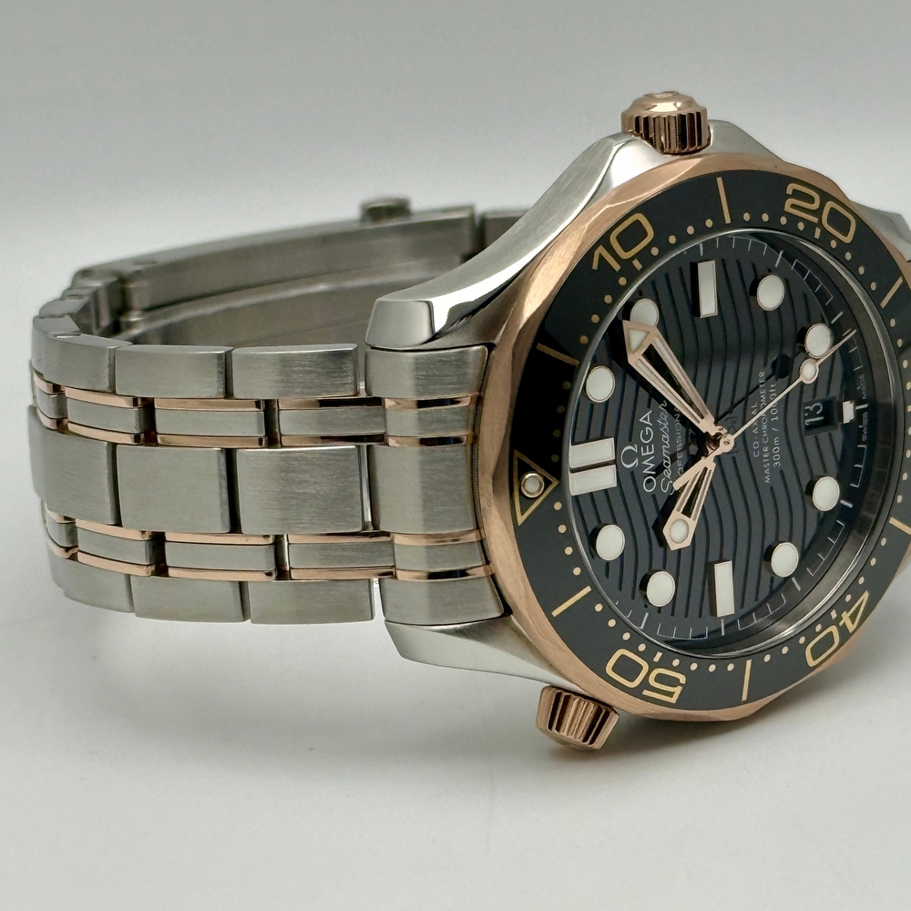 Omega Seamaster Diver 300M Co-Axial Master Chronometer Steel & Sedna Gold
