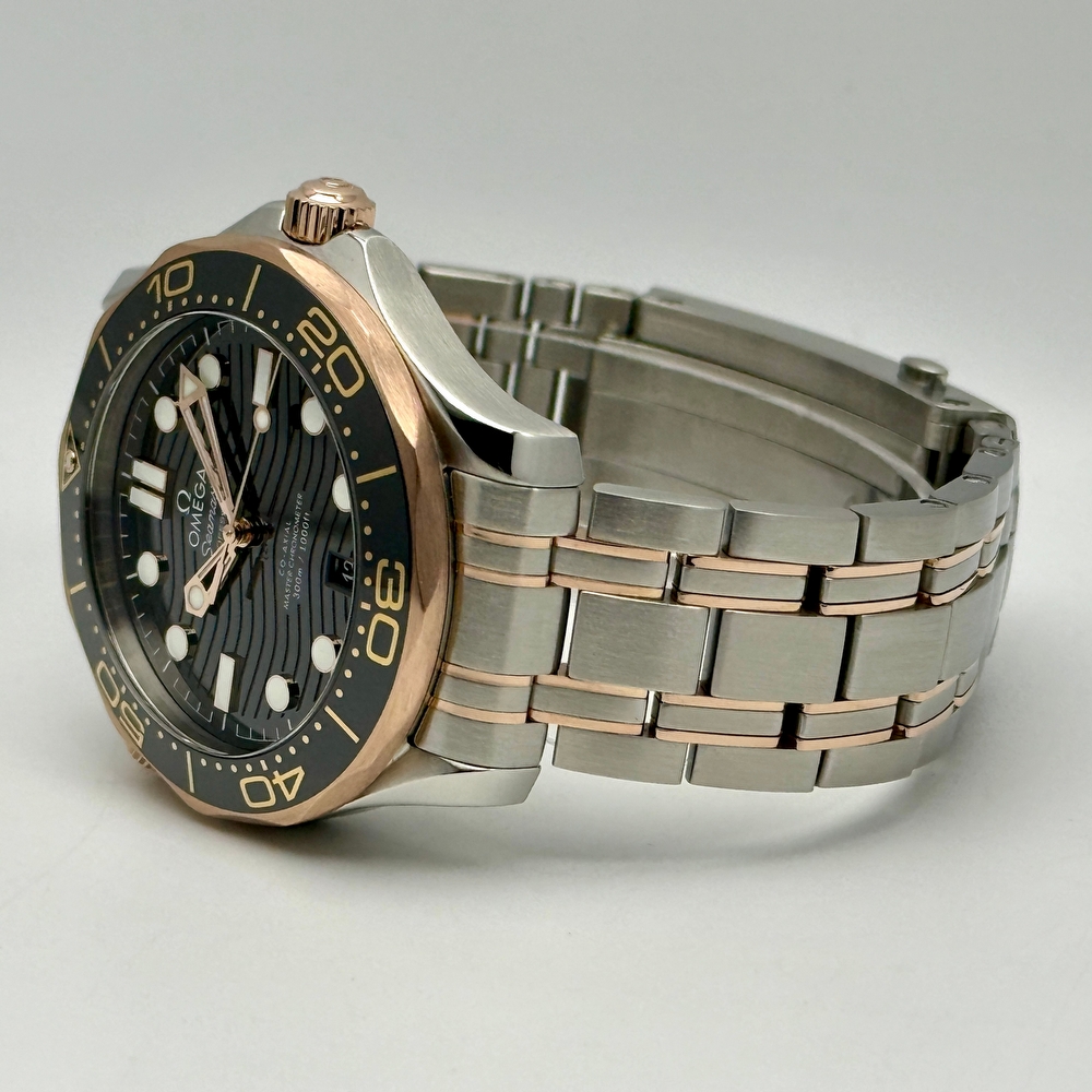Omega Seamaster Diver 300M Co-Axial Master Chronometer Steel & Sedna Gold