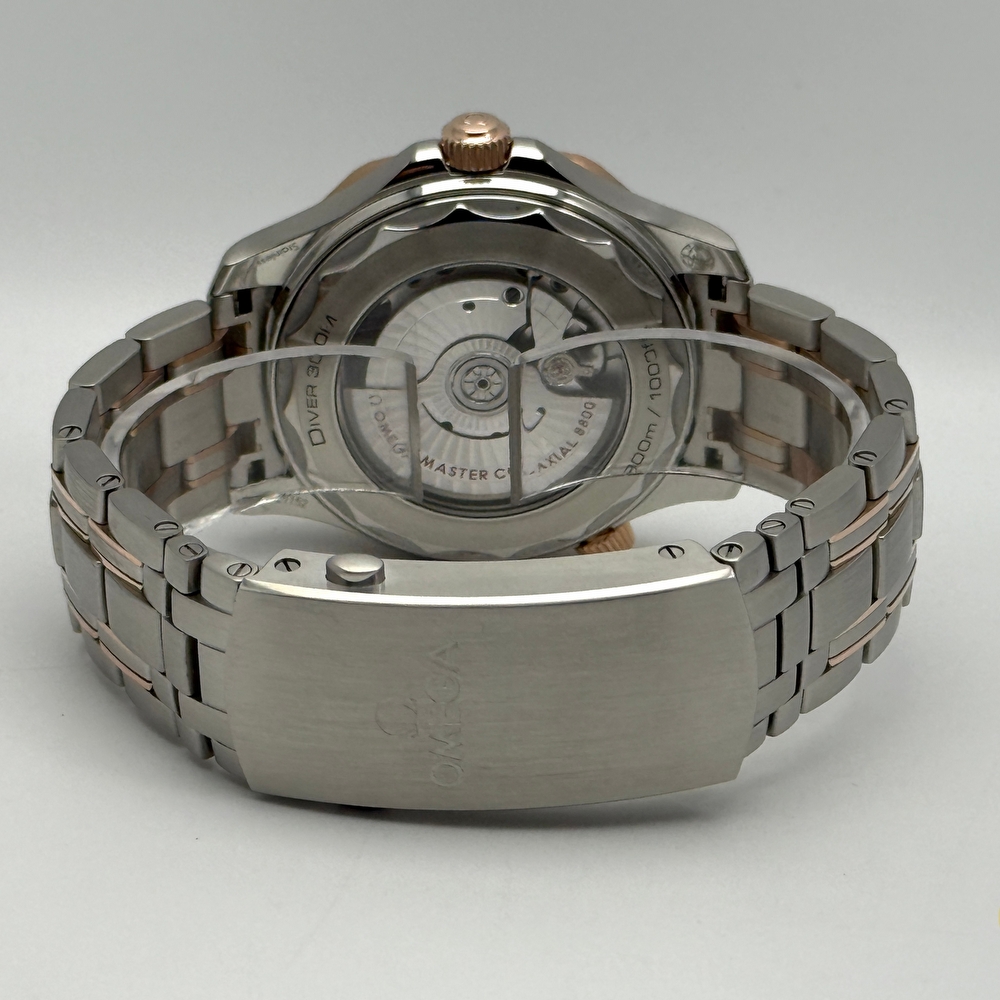 Omega Seamaster Diver 300M Co-Axial Master Chronometer Steel & Sedna Gold