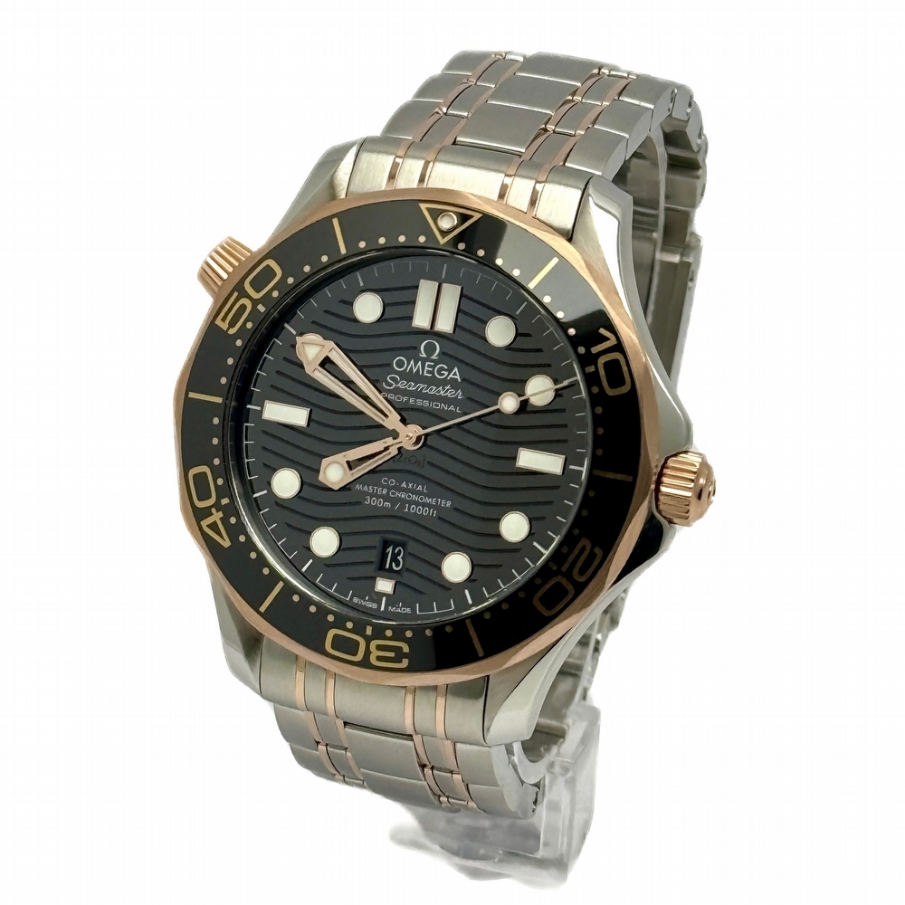 Omega Seamaster Diver 300M Co-Axial Master Chronometer Steel & Sedna Gold