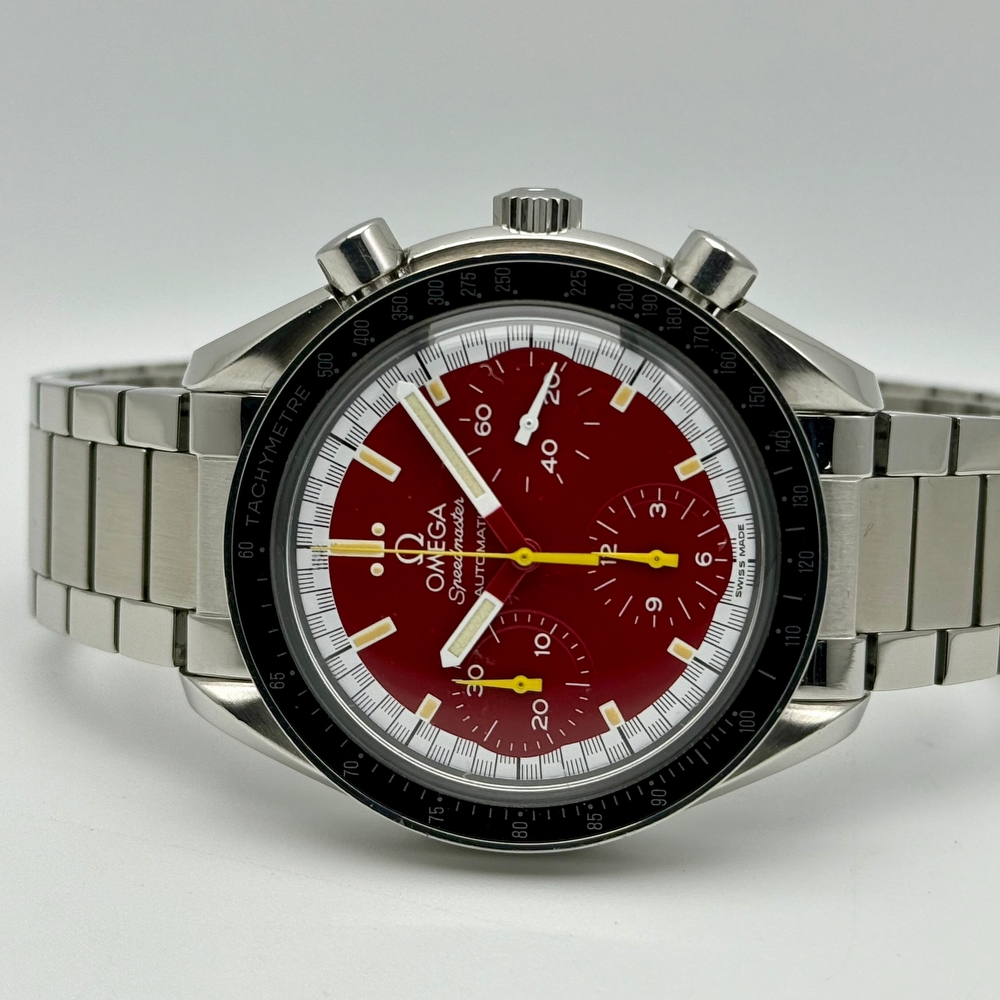 Omega Speedmaster Reduced Red Dial Schumacher