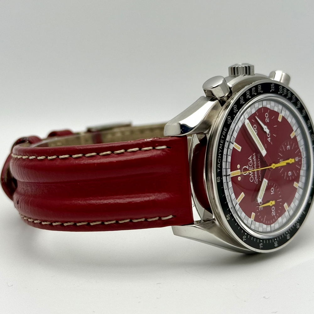 Omega Speedmaster Reduced Red Dial Schumacher