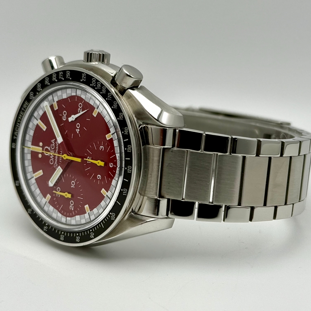 Omega Speedmaster Reduced Red Dial Schumacher