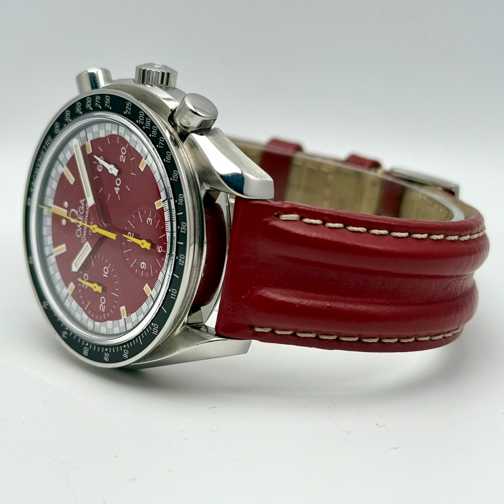 Omega Speedmaster Reduced Red Dial Schumacher