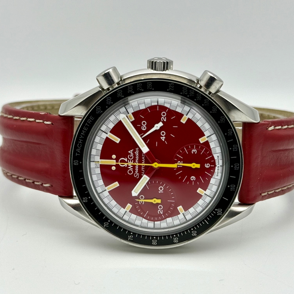 Omega Speedmaster Reduced Red Dial Schumacher