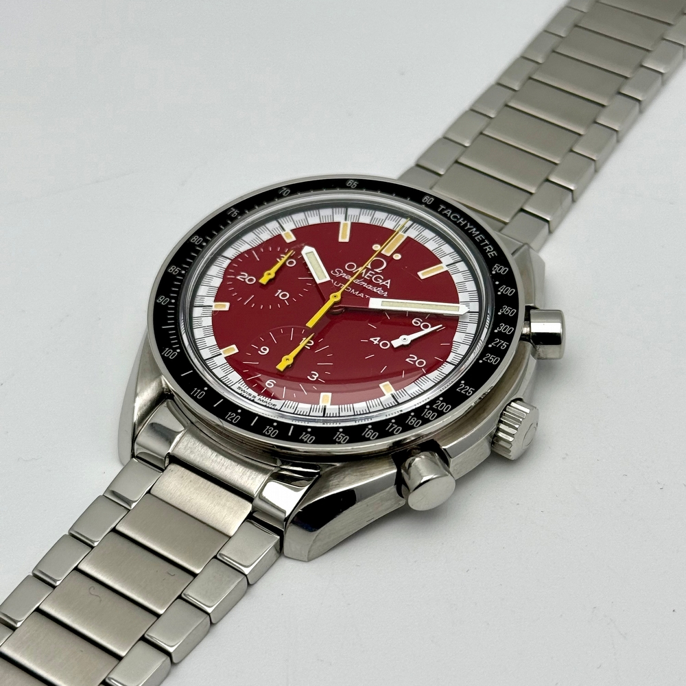 Omega Speedmaster Reduced Red Dial Schumacher