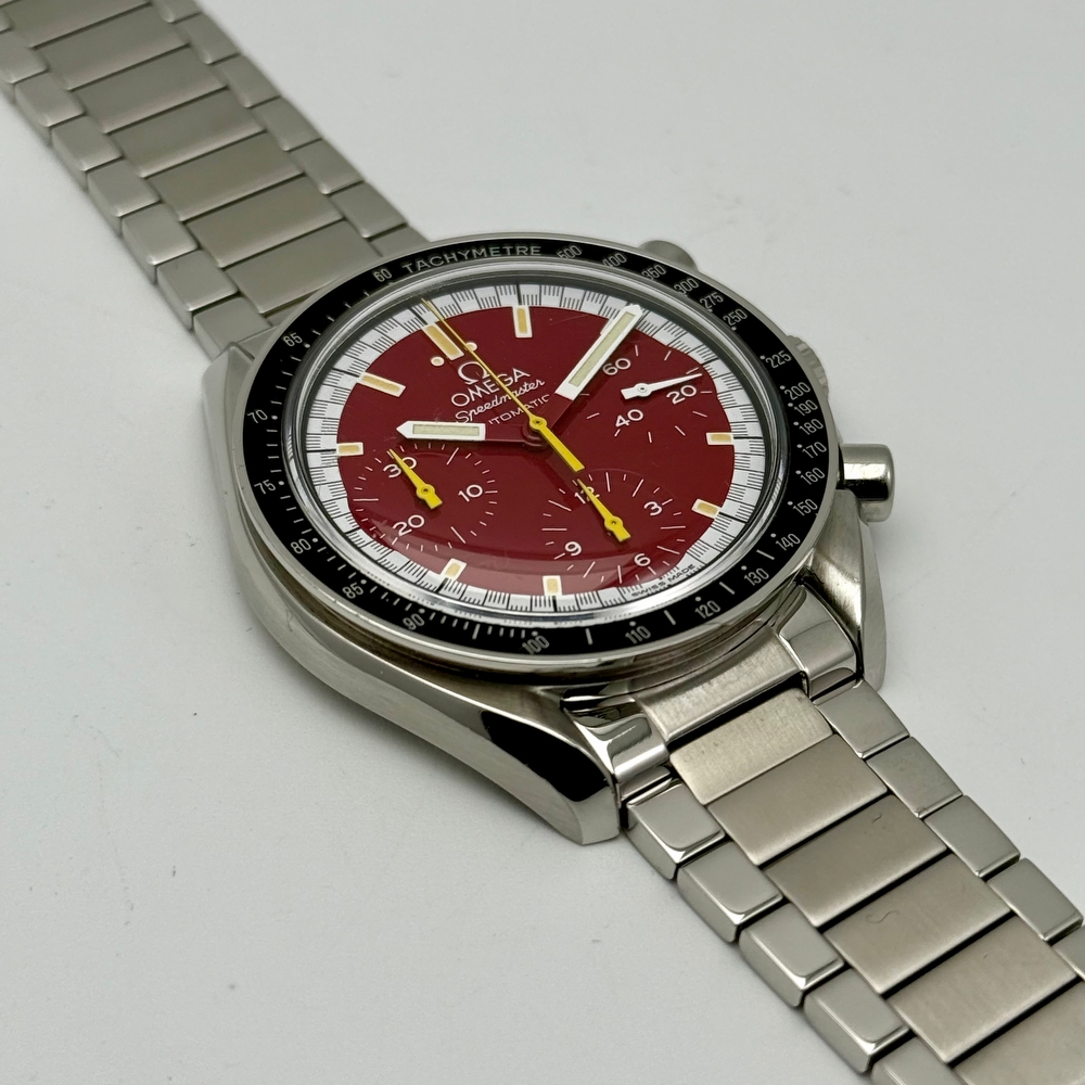 Omega Speedmaster Reduced Red Dial Schumacher