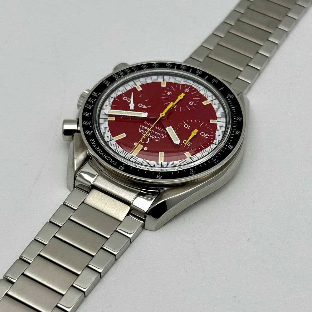 Omega Speedmaster Reduced Red Dial Schumacher