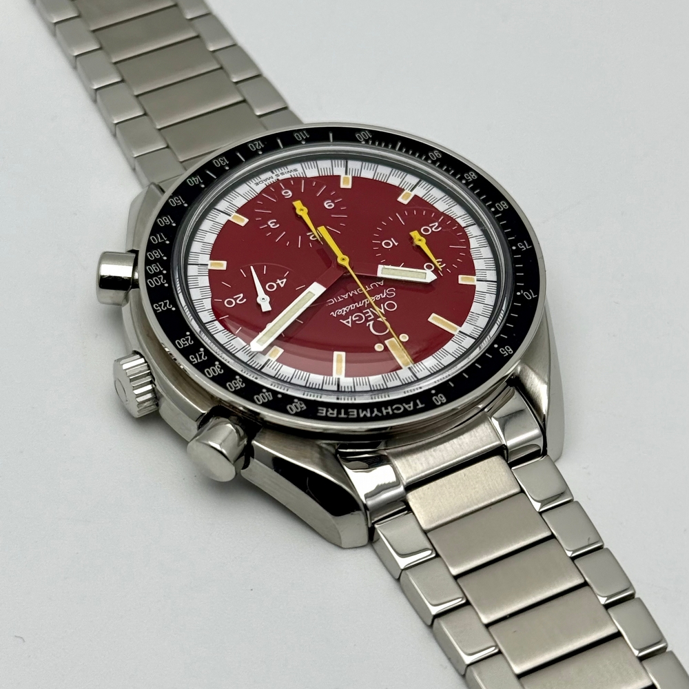 Omega Speedmaster Reduced Red Dial Schumacher