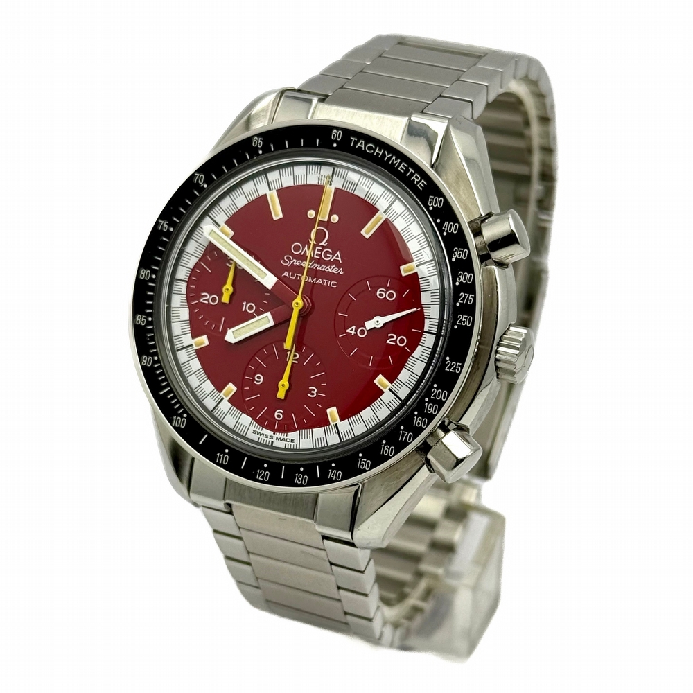 Omega Speedmaster Reduced Red Dial Schumacher